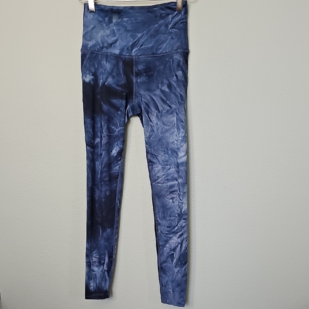 Beyond Yoga High Waist Navy Tie-Dye Leggings Size Small